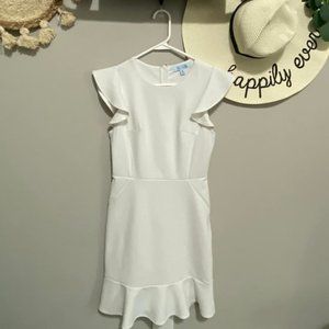 Impeccable Pig White Ruffle Dress